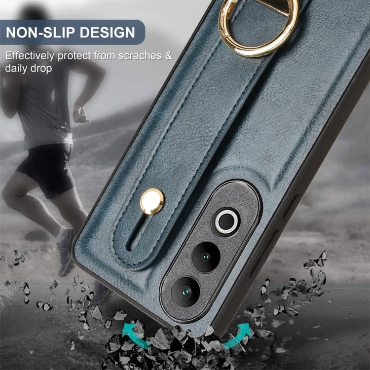 For OnePlus Nord CE4 Wristband Leather Back Phone Case