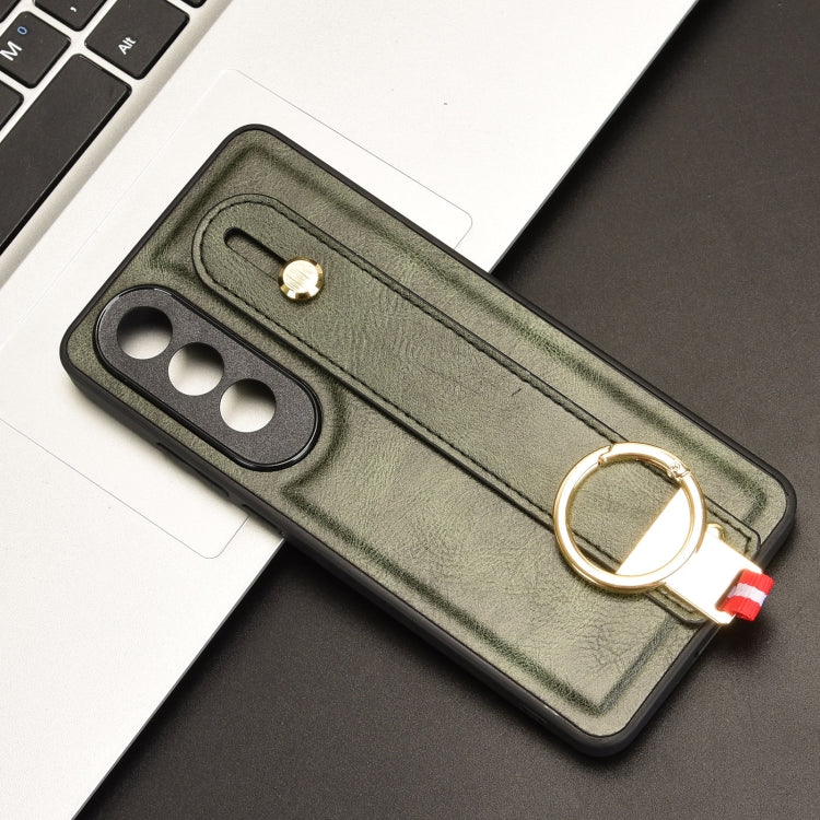 For OnePlus Nord CE4 Wristband Leather Back Phone Case