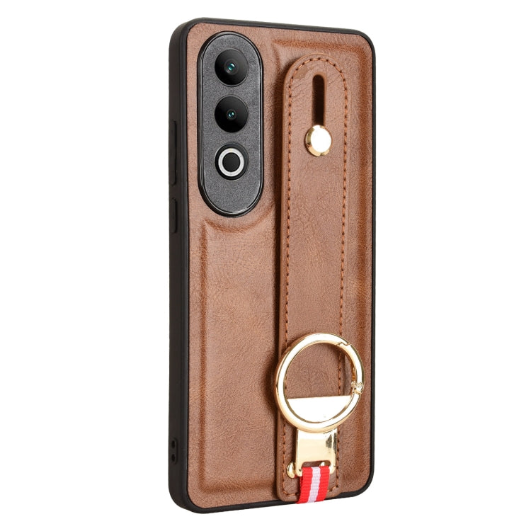 For OnePlus Nord CE4 Wristband Leather Back Phone Case
