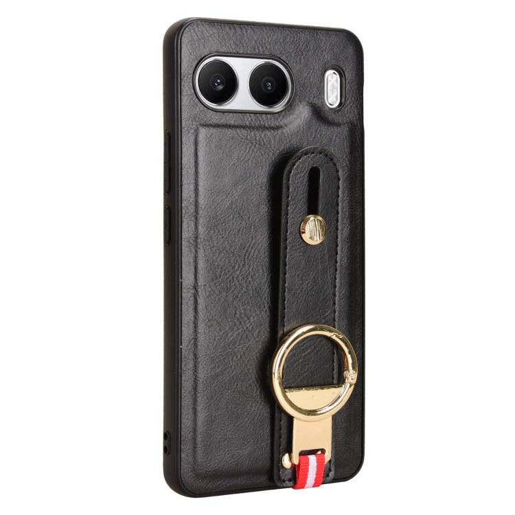 For OnePlus Nord 4 5G Wristband Leather Back Phone Case