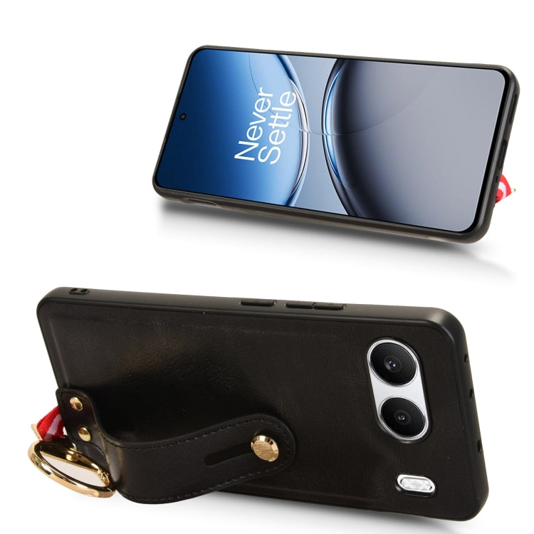 For OnePlus Nord 4 5G Wristband Leather Back Phone Case
