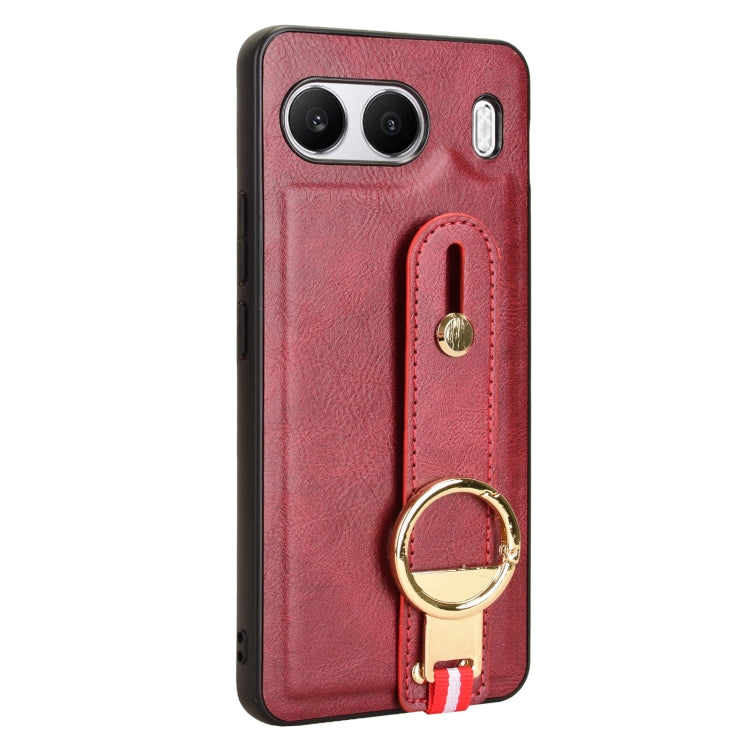 For OnePlus Nord 4 5G Wristband Leather Back Phone Case