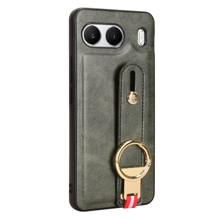 For OnePlus Nord 4 5G Wristband Leather Back Phone Case