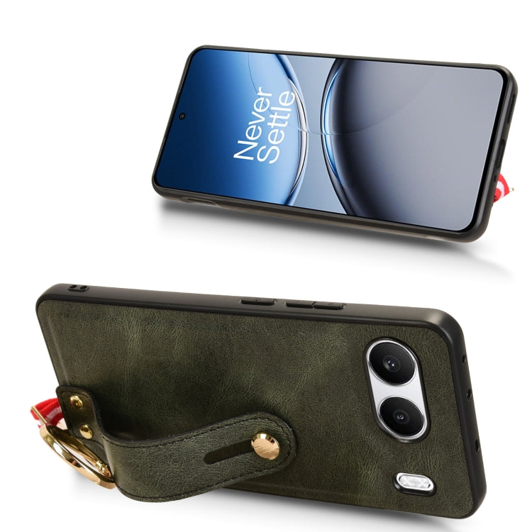 For OnePlus Nord 4 5G Wristband Leather Back Phone Case