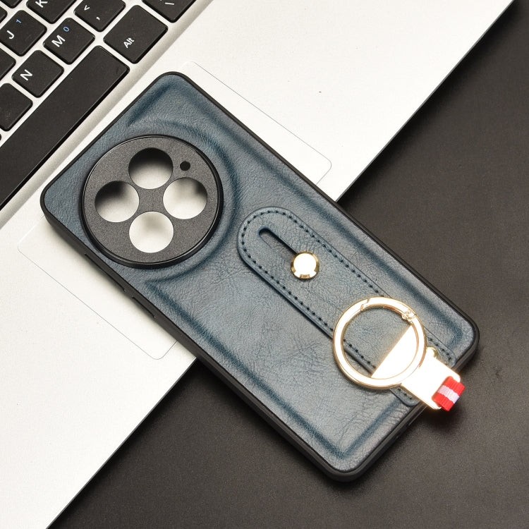 For OnePlus 13 Wristband Leather Back Phone Case