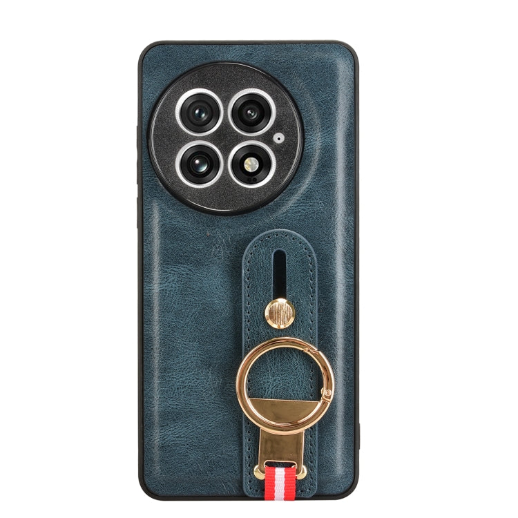For OnePlus 13 Wristband Leather Back Phone Case