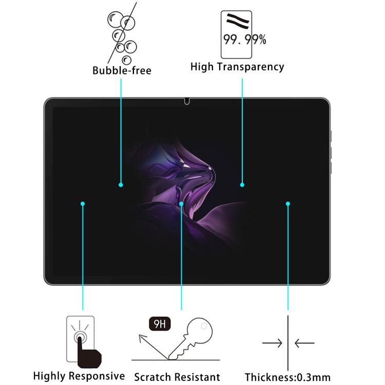 For Xiaomi Black Shark Pad6 11 inch 25pcs 9H 0.3mm Explosion-proof Tempered Glass Film