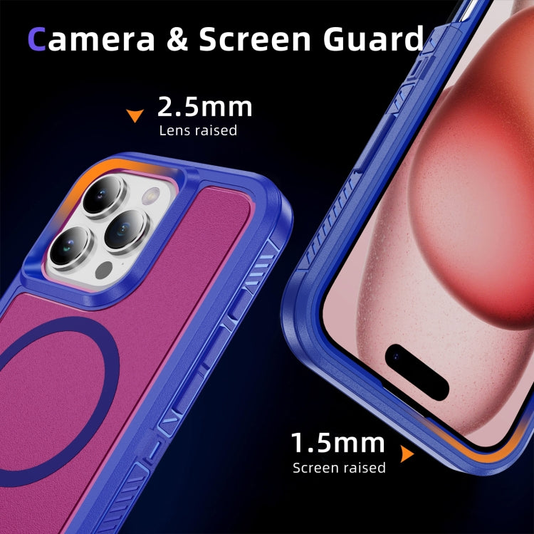 For iPhone 16 Pro Max Guard Magsafe Magnetic Ring Matte Phone Case