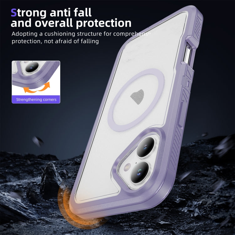 For iPhone 16 Plus Guard Magsafe Magnetic Ring Matte Phone Case