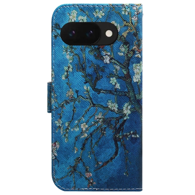 For Google Pixel 9a Coloured Drawing Flip Leather Phone Case