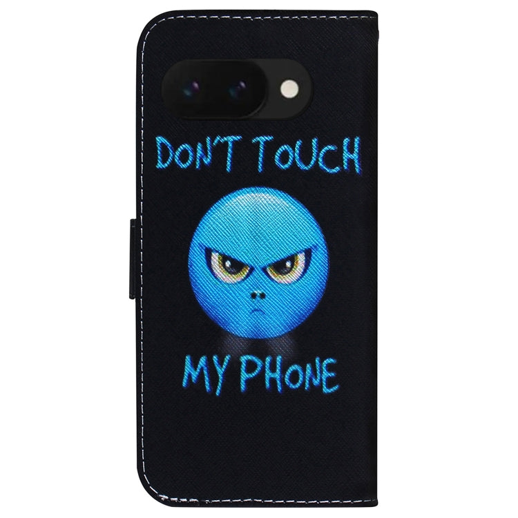 For Google Pixel 9a Coloured Drawing Flip Leather Phone Case