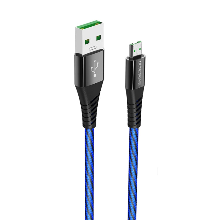 Borofone BU13 1.2m 4A Max Output USB to Micro USB Craft Fast Charging Data Cable