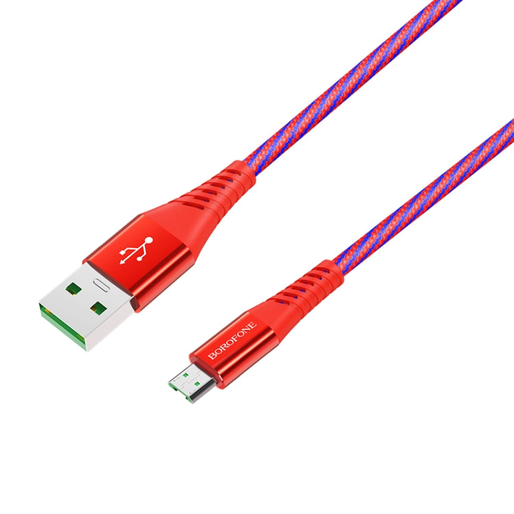 Borofone BU13 1.2m 4A Max Output USB to Micro USB Craft Fast Charging Data Cable
