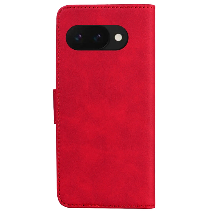 For Google Pixel 9a Skin Feel Pure Color Flip Leather Phone Case
