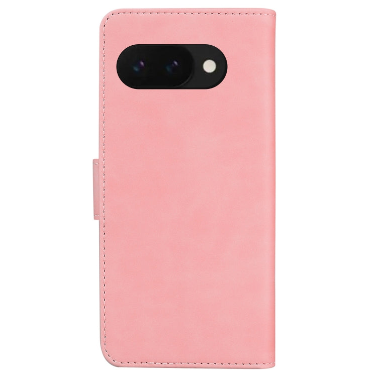 For Google Pixel 9a Skin Feel Pure Color Flip Leather Phone Case