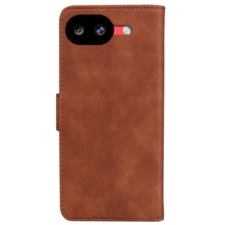 For Google Pixel 10a Skin Feel Pure Color Flip Leather Phone Case