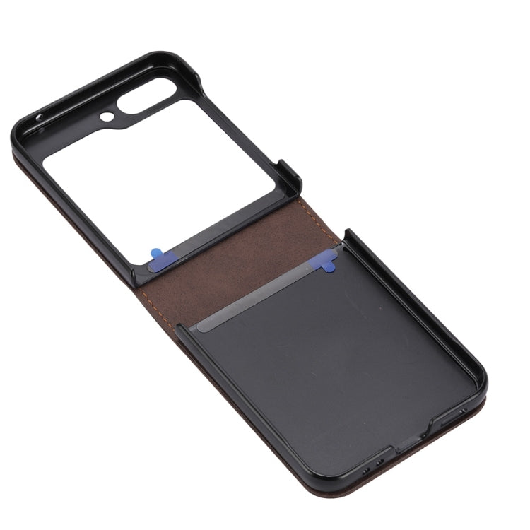 For Samsung Galaxy Z Flip6 Business Solid Color Magnetic RFID Anti-theft Phone Case