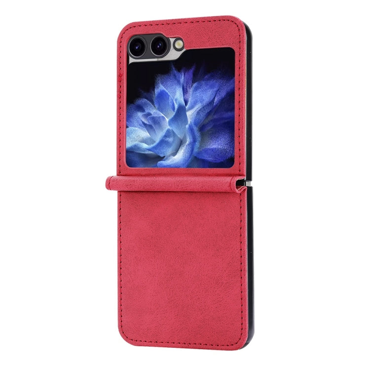 For Samsung Galaxy Z Flip6 Business Solid Color Magnetic RFID Anti-theft Phone Case
