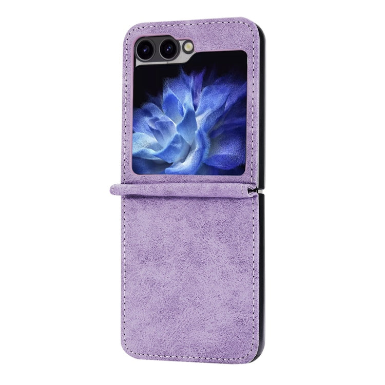 For Samsung Galaxy Z Flip6 Business Solid Color Magnetic RFID Anti-theft Phone Case