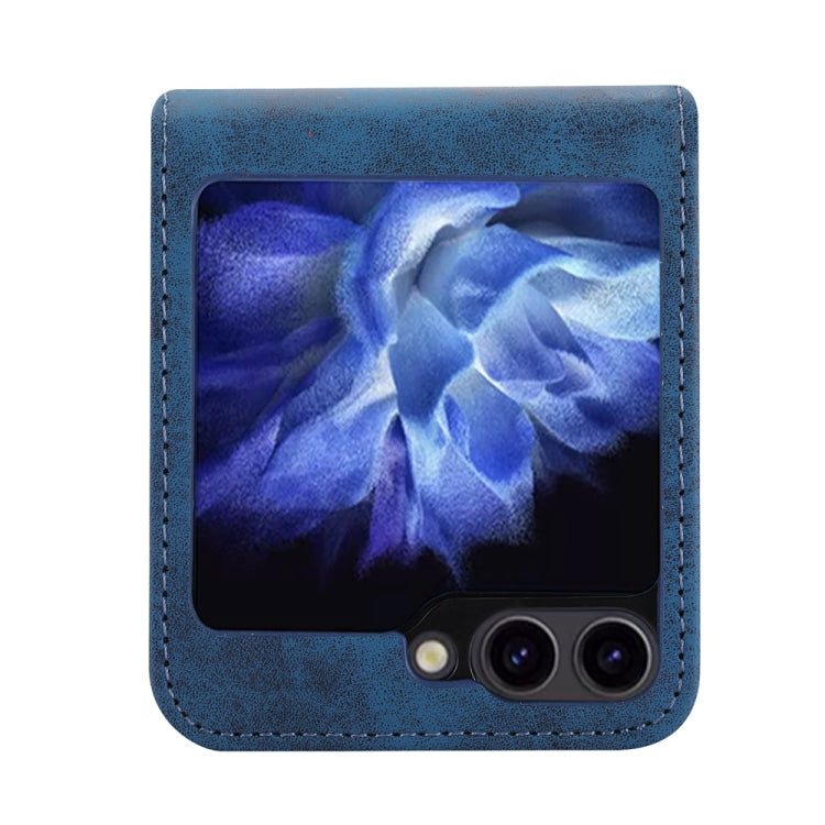 For Samsung Galaxy Z Flip6 Business Solid Color Magnetic RFID Anti-theft Phone Case