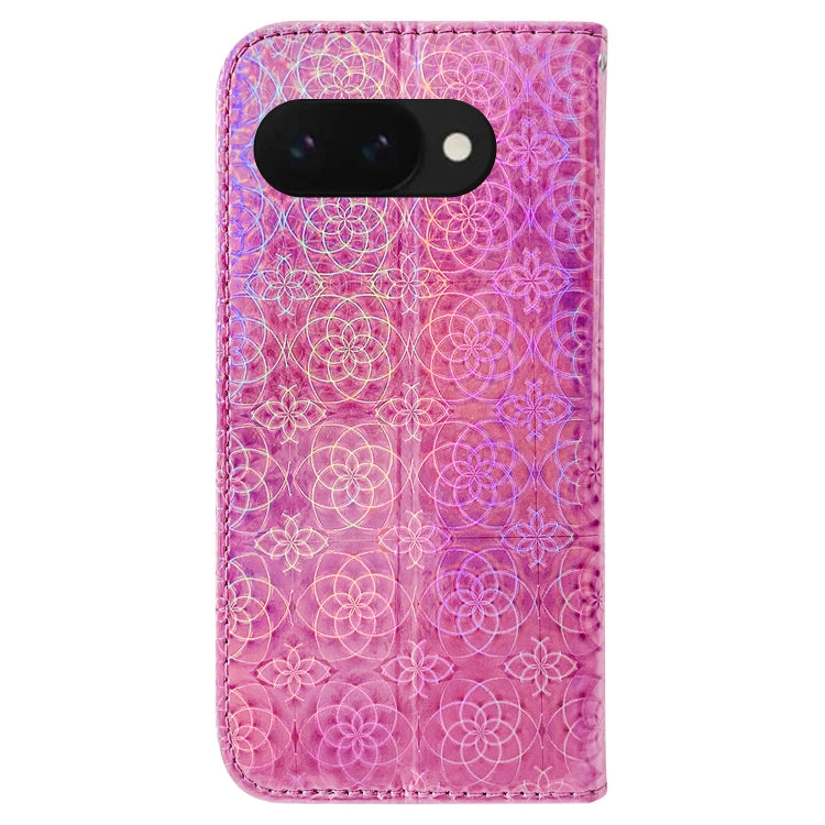 For Google Pixel 9a Colorful Magnetic Buckle Leather Phone Case