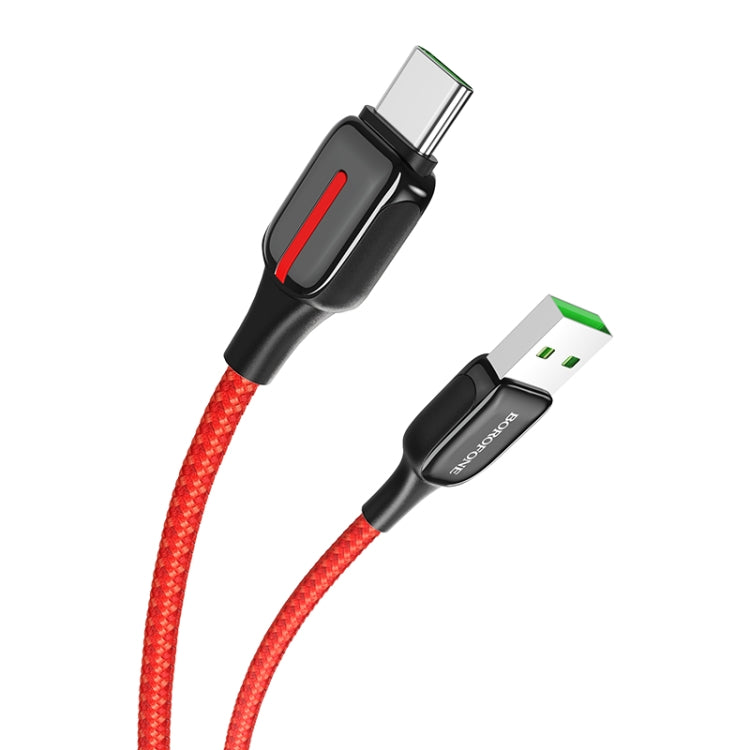 Borofone BU14 1.2m 5A Max Output USB to USB-C / Type-C Heroic Fast Charging Data Cable