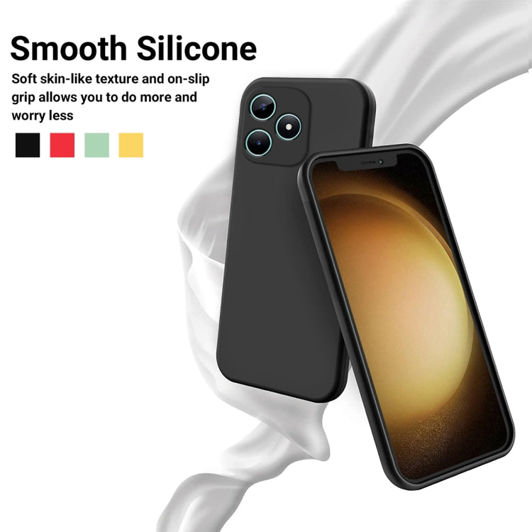 For ZTE Axon 60 Lite Solid Color Liquid Silicone Dropproof Full Coverage Phone Case