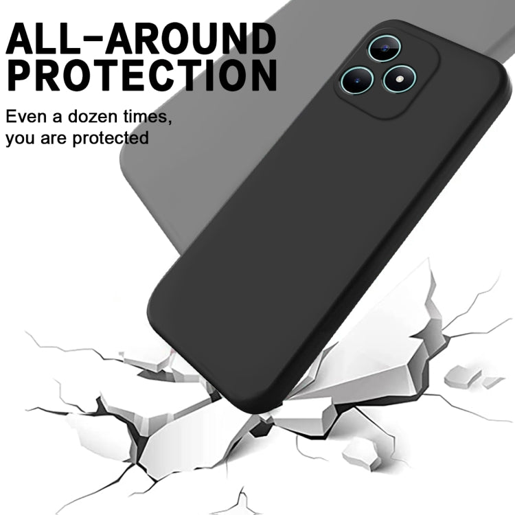 For ZTE Axon 60 Lite Solid Color Liquid Silicone Dropproof Full Coverage Phone Case