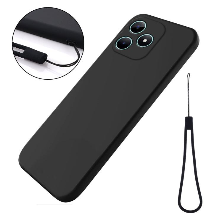 For ZTE Axon 60 Lite Solid Color Liquid Silicone Dropproof Full Coverage Phone Case
