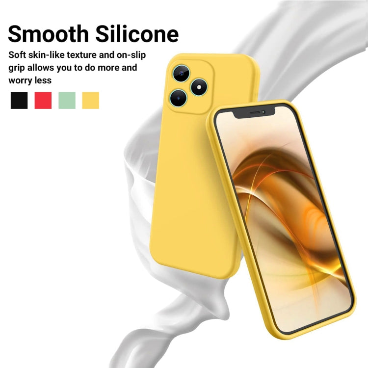 For ZTE Axon 60 Lite Solid Color Liquid Silicone Dropproof Full Coverage Phone Case