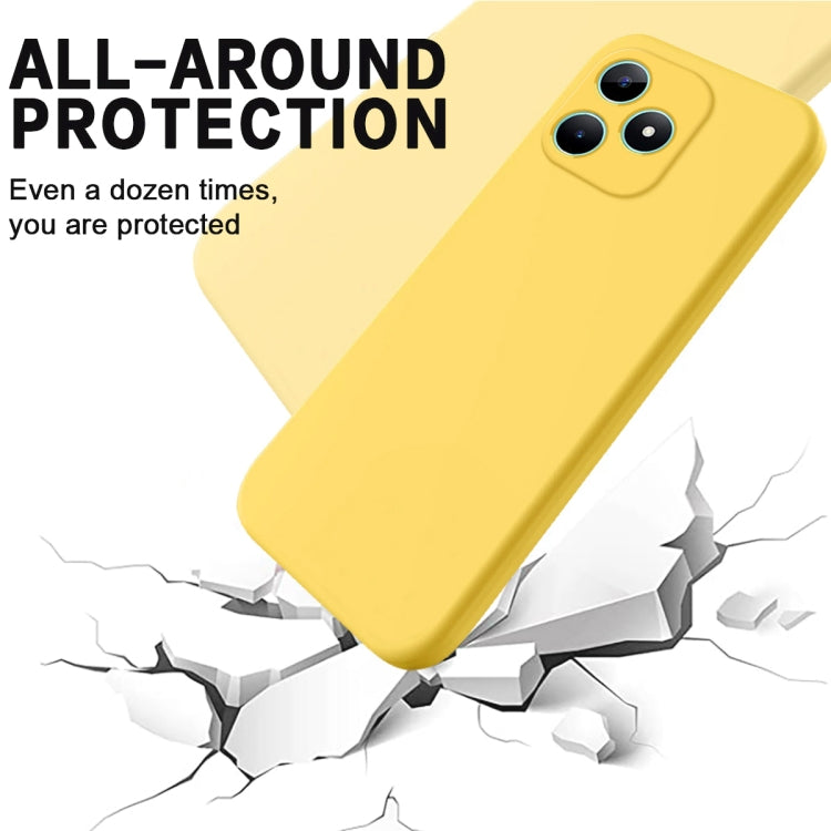 For ZTE Axon 60 Lite Solid Color Liquid Silicone Dropproof Full Coverage Phone Case