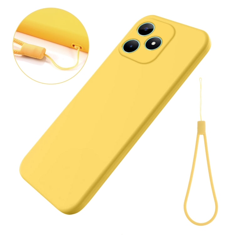 For ZTE Axon 60 Lite Solid Color Liquid Silicone Dropproof Full Coverage Phone Case