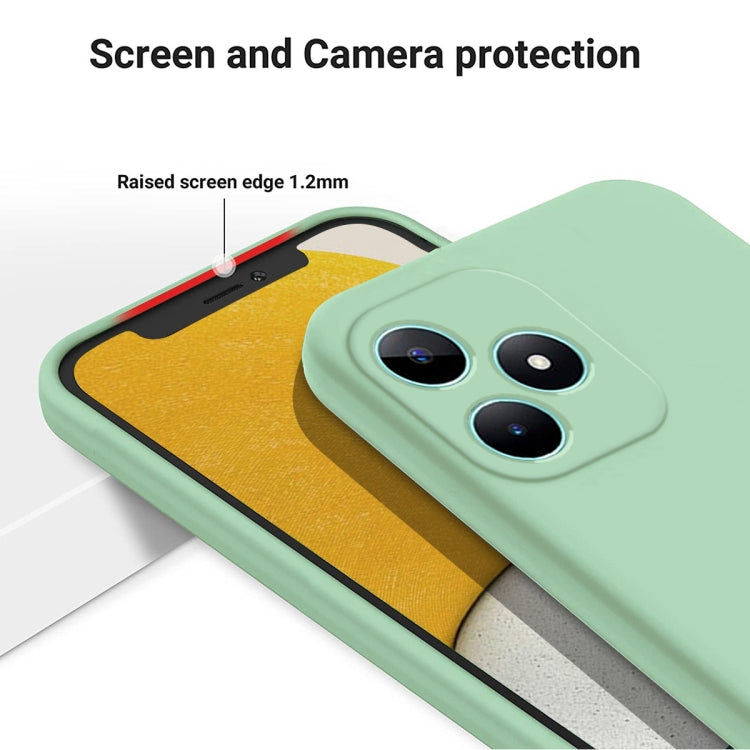 For ZTE Axon 60 Lite Solid Color Liquid Silicone Dropproof Full Coverage Phone Case