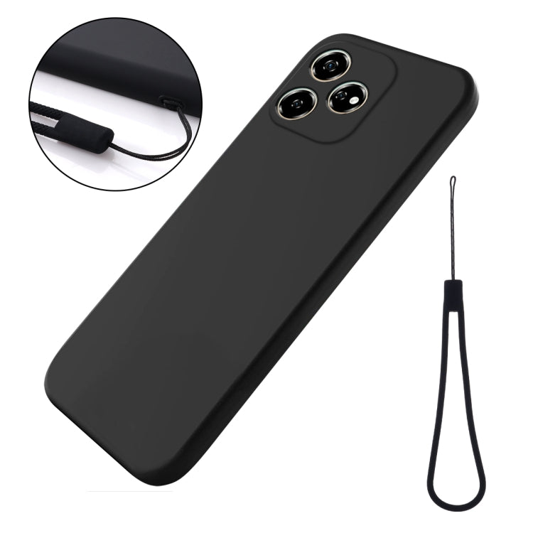 For ZTE Axon 60 Solid Color Liquid Silicone Dropproof Full Coverage Phone Case