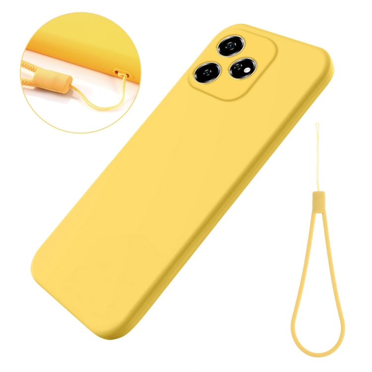 For ZTE Axon 60 Solid Color Liquid Silicone Dropproof Full Coverage Phone Case