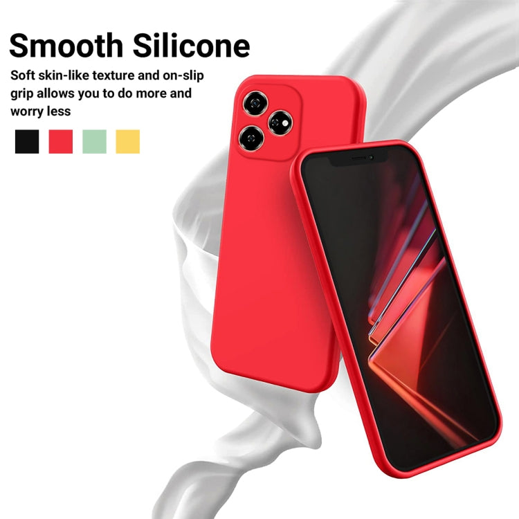 For ZTE Axon 60 Solid Color Liquid Silicone Dropproof Full Coverage Phone Case