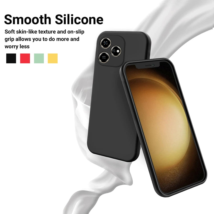 For ZTE Blade V60 Solid Color Liquid Silicone Dropproof Full Coverage Phone Case