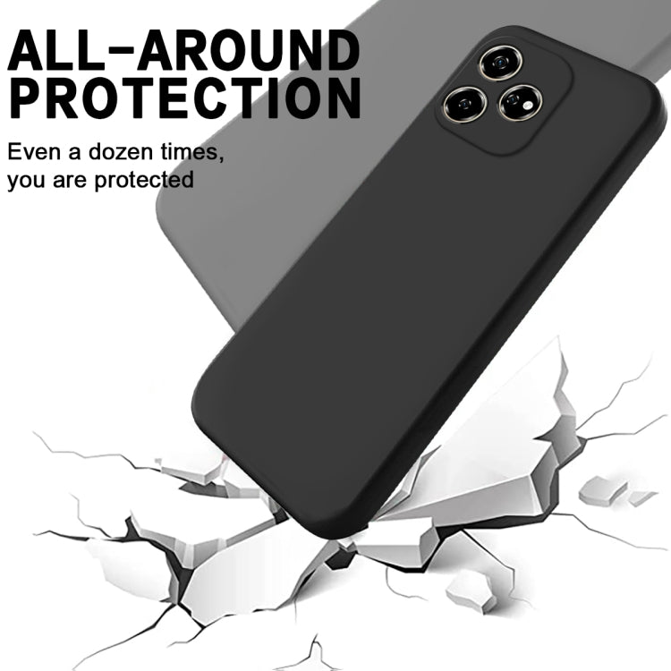 For ZTE Blade V60 Solid Color Liquid Silicone Dropproof Full Coverage Phone Case