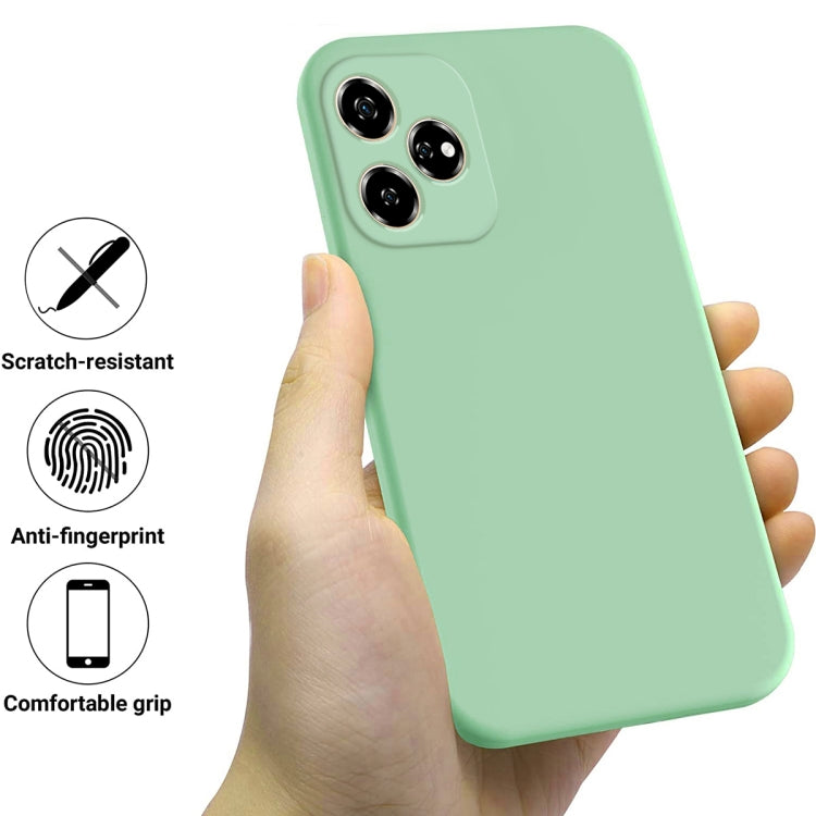 For ZTE Blade V60 Solid Color Liquid Silicone Dropproof Full Coverage Phone Case
