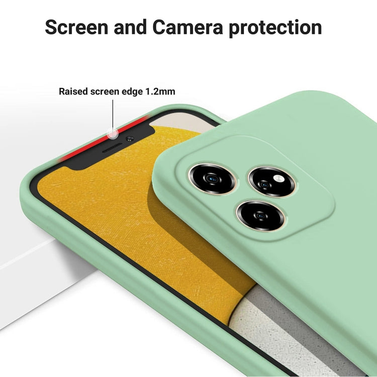 For ZTE Blade V60 Solid Color Liquid Silicone Dropproof Full Coverage Phone Case