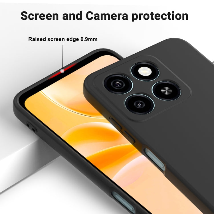 For ZTE Blade A55 / A35 Solid Color Liquid Silicone Dropproof Full Coverage Phone Case