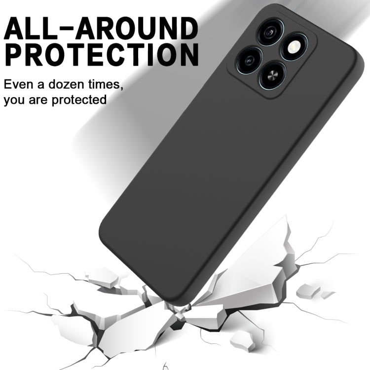 For ZTE Blade A55 / A35 Solid Color Liquid Silicone Dropproof Full Coverage Phone Case