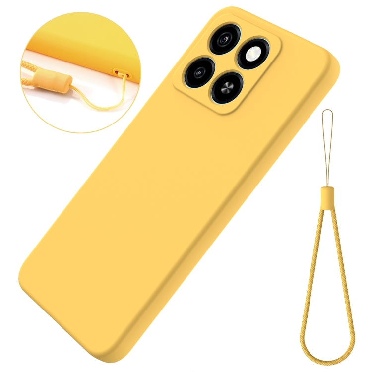 For ZTE Blade A55 / A35 Solid Color Liquid Silicone Dropproof Full Coverage Phone Case
