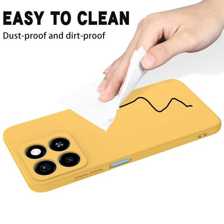 For ZTE Blade A55 / A35 Solid Color Liquid Silicone Dropproof Full Coverage Phone Case