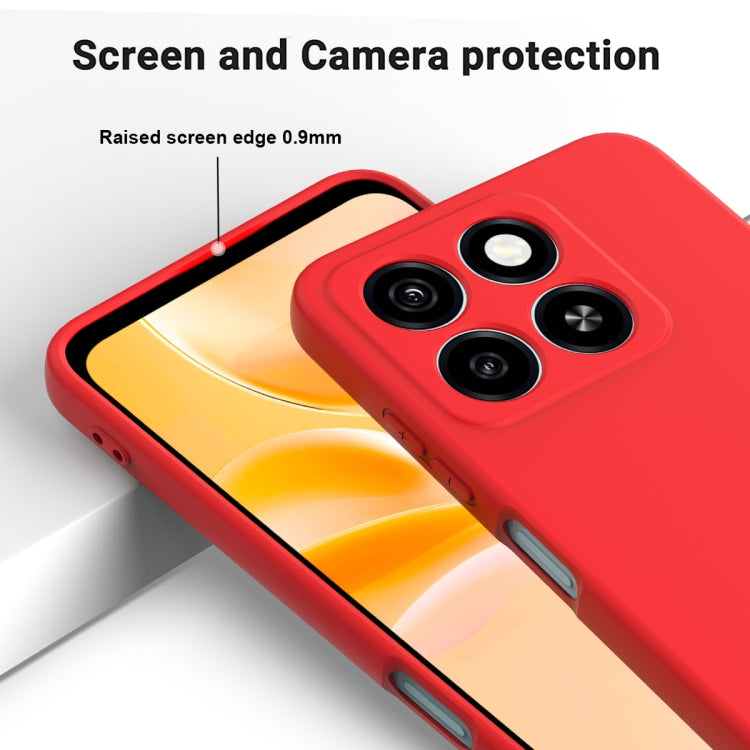 For ZTE Blade A55 / A35 Solid Color Liquid Silicone Dropproof Full Coverage Phone Case