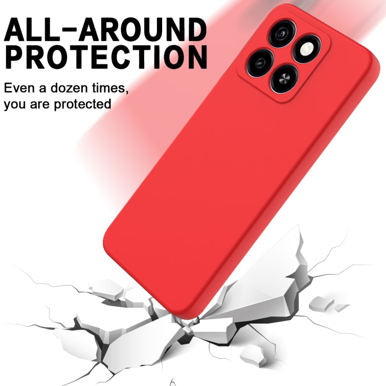 For ZTE Blade A55 / A35 Solid Color Liquid Silicone Dropproof Full Coverage Phone Case
