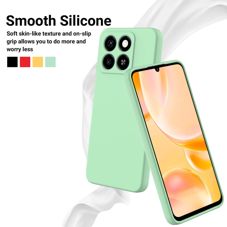For ZTE Blade A55 / A35 Solid Color Liquid Silicone Dropproof Full Coverage Phone Case