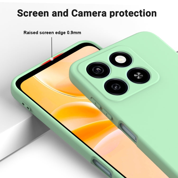 For ZTE Blade A55 / A35 Solid Color Liquid Silicone Dropproof Full Coverage Phone Case