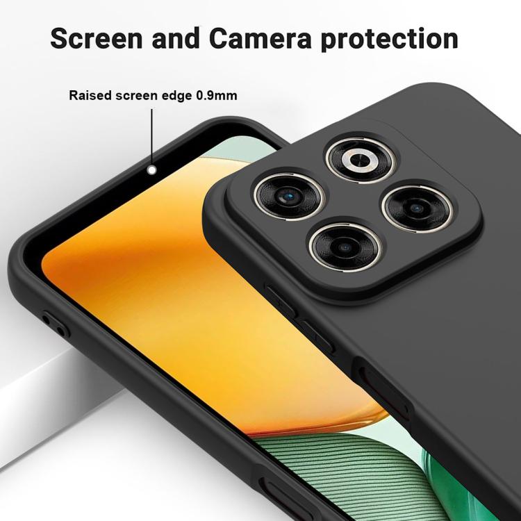 For ZTE Axon 70 / Blade V70 Solid Color Liquid Silicone Dropproof Full Coverage Phone Case