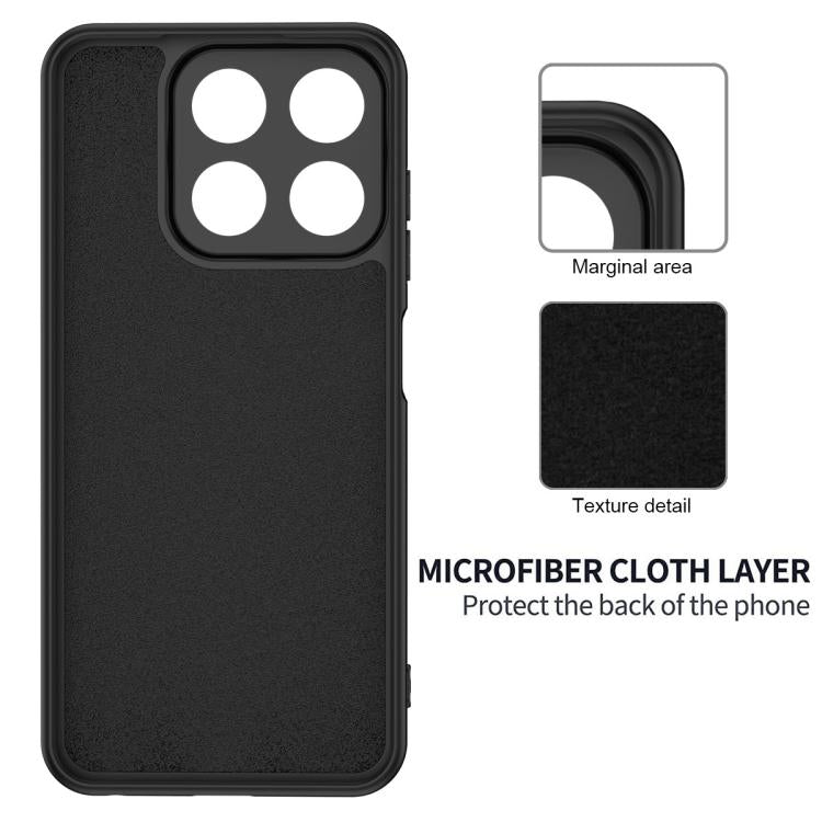 For ZTE Axon 70 / Blade V70 Solid Color Liquid Silicone Dropproof Full Coverage Phone Case